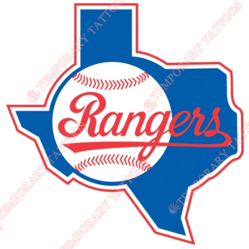 Texas Rangers Customize Temporary Tattoos Stickers NO.1971